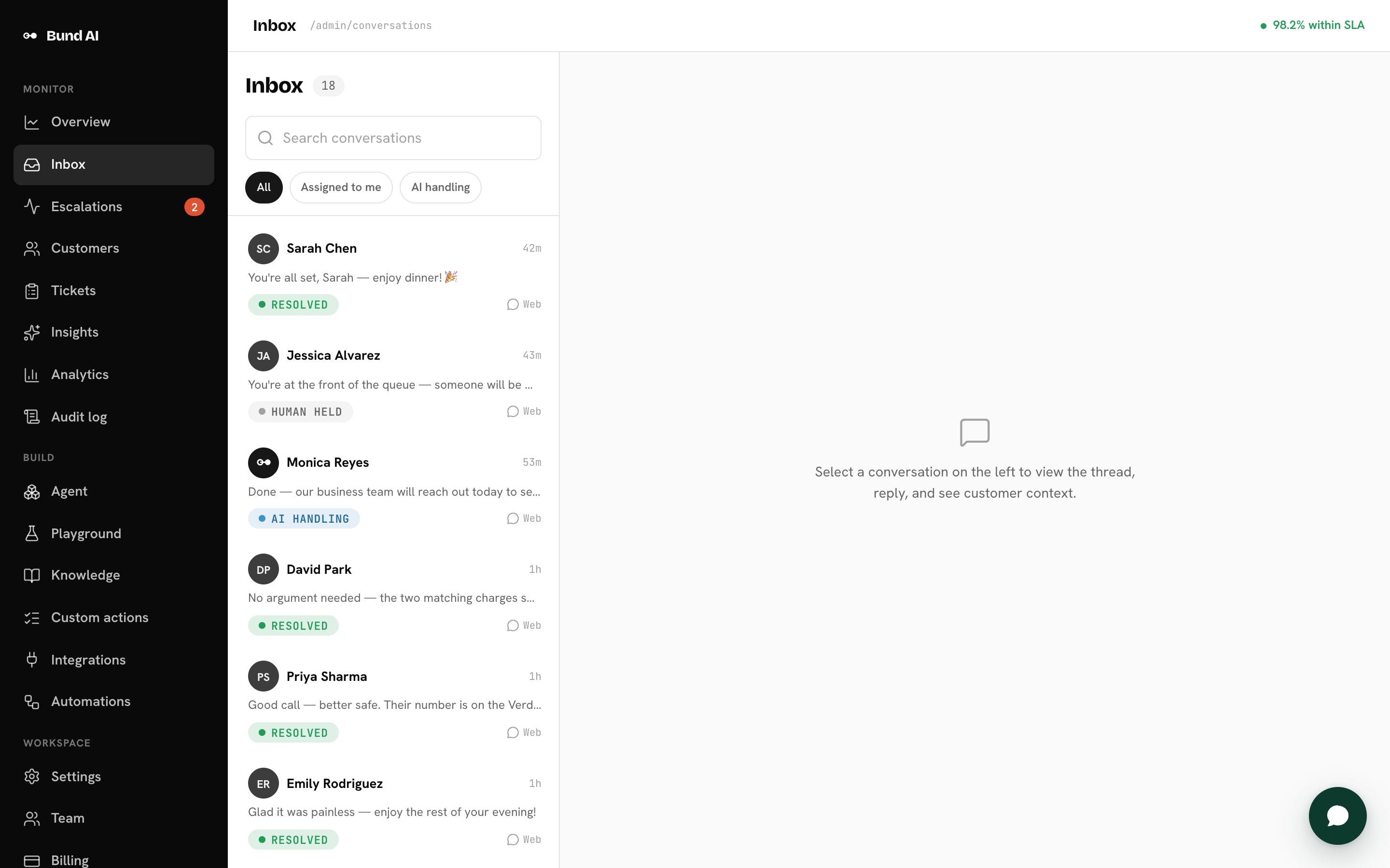Bund AI screenshot 2